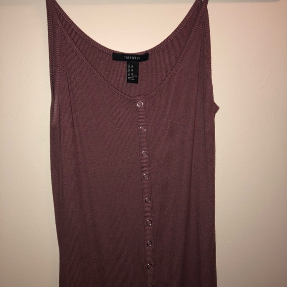 Mauve Ribbed Bodycon - Picture 2 of 3